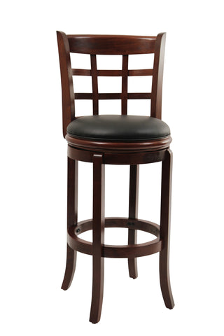 Boraam 29" Kyoto Swivel Stool (Cherry & Black)