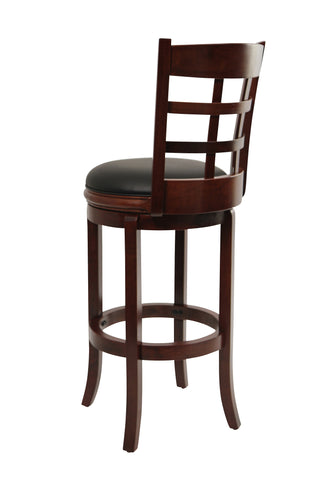 Boraam 29" Kyoto Swivel Stool (Cherry & Black)
