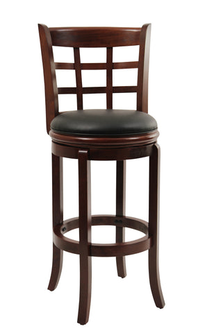 Boraam 29" Kyoto Swivel Stool (Cherry & Black)