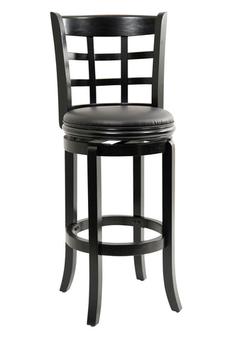 Boraam 29" Kyoto Swivel Stool (Cherry & Black)