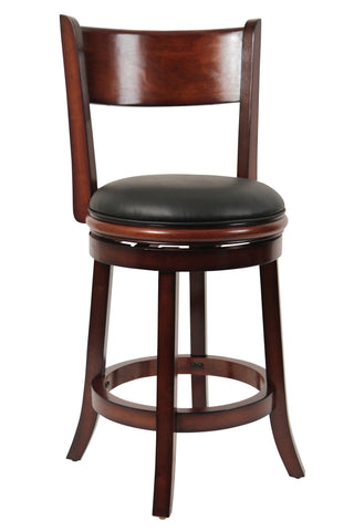 Boraam 24" Palmetto Swivel Stool (Chestnut, English Tudor, Fruitwood, Walnut & Brandy)