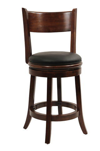 Boraam 24" Palmetto Swivel Stool (Chestnut, English Tudor, Fruitwood, Walnut & Brandy)