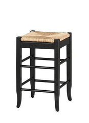 Boraam 24" SQ Rush Stool (Black, Cappuccino, Oak & White)