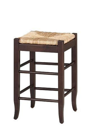 Boraam 24" SQ Rush Stool (Black, Cappuccino, Oak & White)