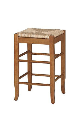Boraam 24" SQ Rush Stool (Black, Cappuccino, Oak & White)