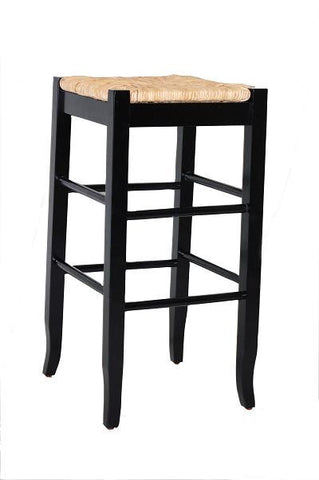 Boraam 29" SQ Rush Stool (Black, Cappuccino, Oak & White)