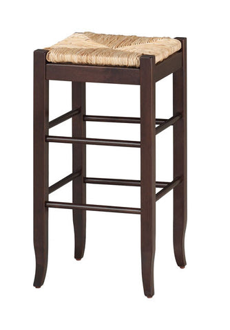 Boraam 29" SQ Rush Stool (Black, Cappuccino, Oak & White)