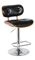Boraam Smuk Adjustable Swivel Stool (Black & White)