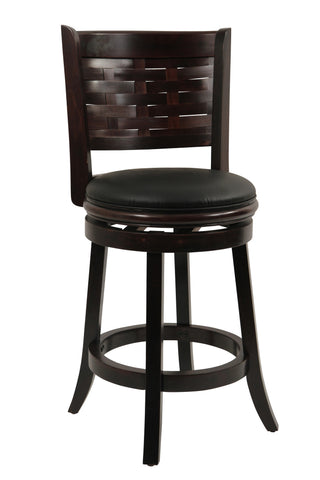 Boraam 24" Sumatra Swivel Stool (Brush Oak & Cappuccino)
