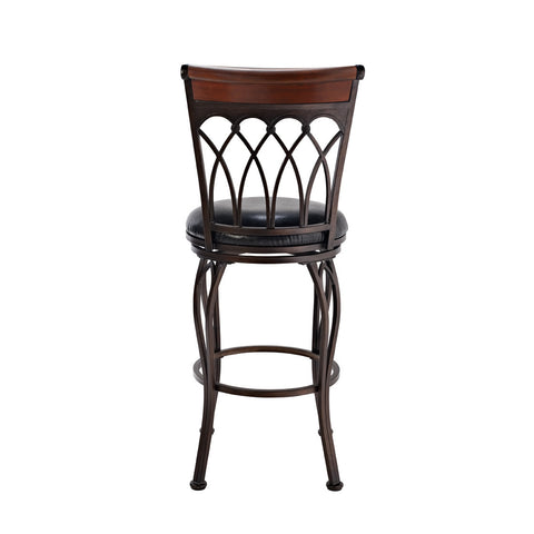 Boraam 29" Vin Metal Swivel Stool (Brush Bronze)