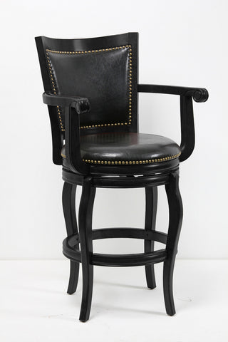 Boraam 29" Jones Memory Swivel Stool (Black, Cappuccino & Cherry)