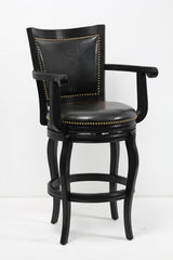 Boraam 29" Jones Memory Swivel Stool (Black, Cappuccino & Cherry)