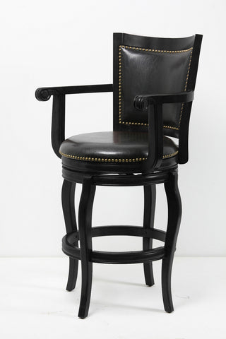 Boraam 29" Jones Memory Swivel Stool (Black, Cappuccino & Cherry)