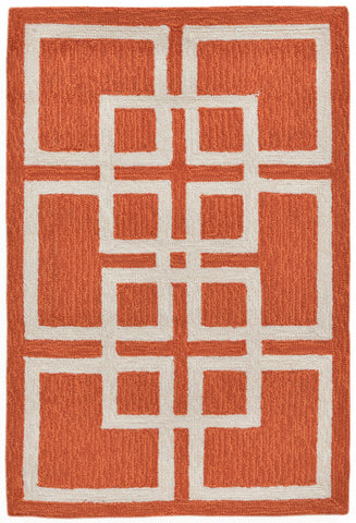 Trans Ocean Capri Collection 1609/17 ORIENTAL SQUARE ORANGE