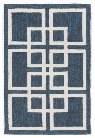 Trans Ocean Capri Collection 1609/33 ORIENTAL SQUARE DENIM
