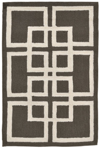 Trans Ocean Capri Collection 1609/47 ORIENTAL SQUARE CHARCO