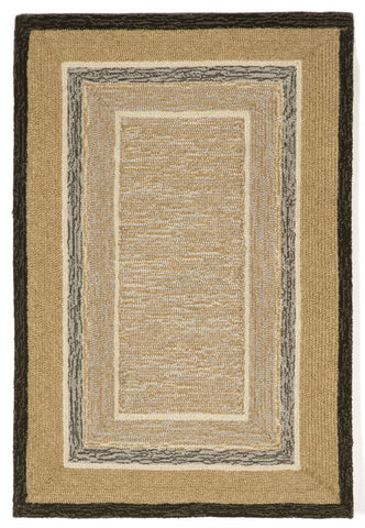 Trans Ocean Carlton Collection 1303/12 STRIPE BORDER NATURAL