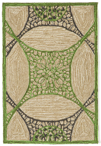 Trans Ocean Carlton Collection 1305/16 INTERLACE GREEN