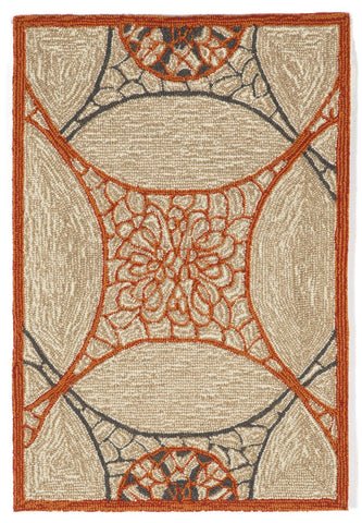 Trans Ocean Carlton Collection 1305/17 INTERLACE ORANGE