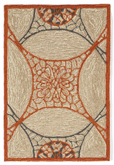 Trans Ocean Carlton Collection 1305/17 INTERLACE ORANGE