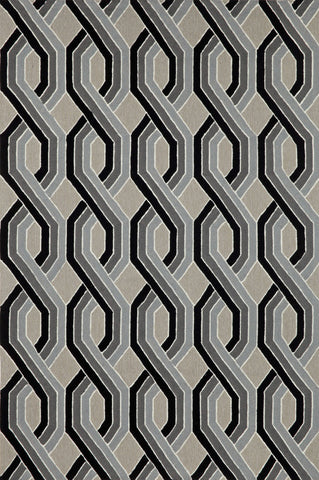 Trans Ocean Carlton Collection 1306/48 BRAIDS BLACK