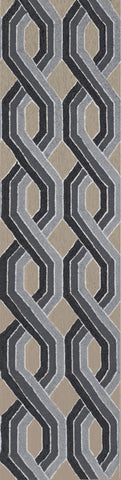 Trans Ocean Carlton Collection 1306/48 BRAIDS BLACK
