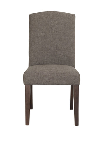 Boraam Champagne Parson Dining Chair set of 2 (Oatmeal, Steel-Gray & White-Sand)