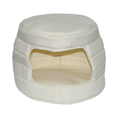 White Solid Cave Pet Bed DB0007