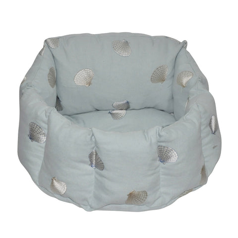 Light Blue Shell Round Pet Bed DB0009