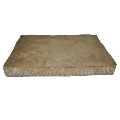Brown Corduroy Rectangle Pet Bed DB0016