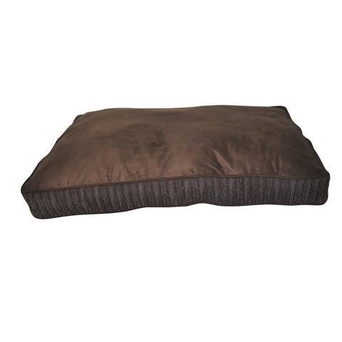 Dark Brown Corduroy Rectangle Pet Bed DB0018