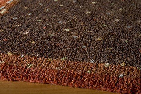 Momeni Desert Gabbeh Collection Rug DEGABDG-01BRN