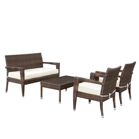 Modway Stride 4 Piece Outdoor Patio Sofa Set