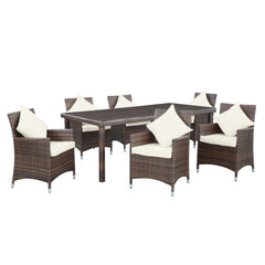 Modway Vista 7 Piece Outdoor Patio Dining Set