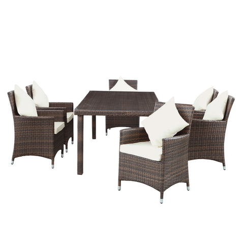 Modway Vista 7 Piece Outdoor Patio Dining Set