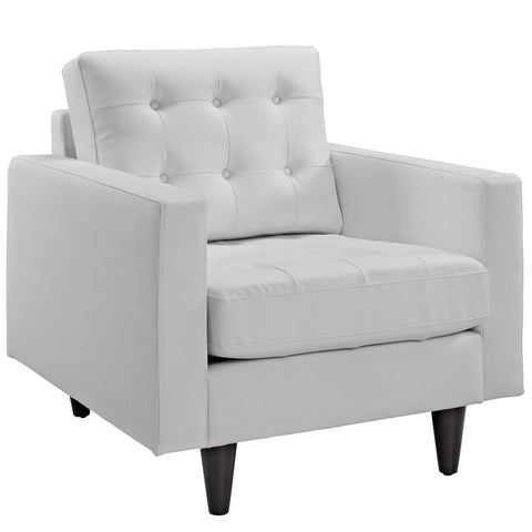 Modway Empress Leather Armchair