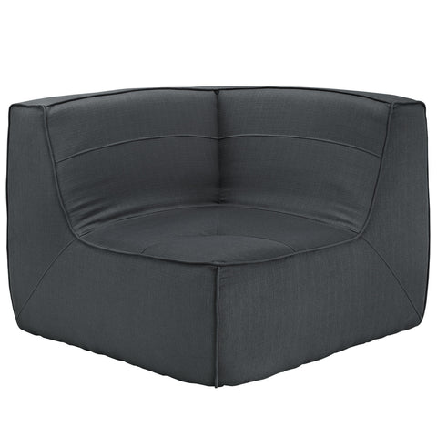 Modway Align 5 Piece Upholstered Sectional Sofa Set