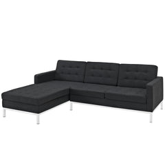 Modway Loft Left-Arm Wool Sectional Sofa