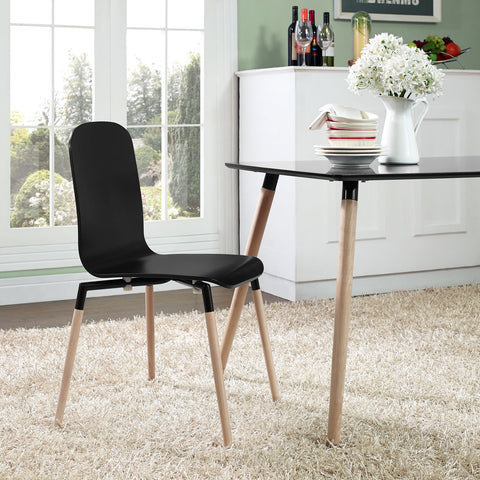 Modway Stack Dining Wood Side Chair