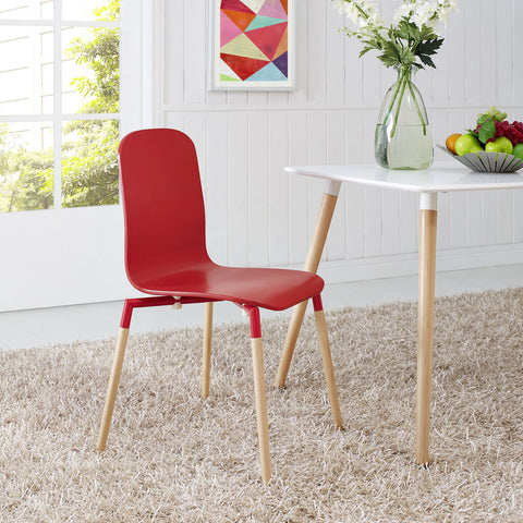 Modway Stack Dining Wood Side Chair
