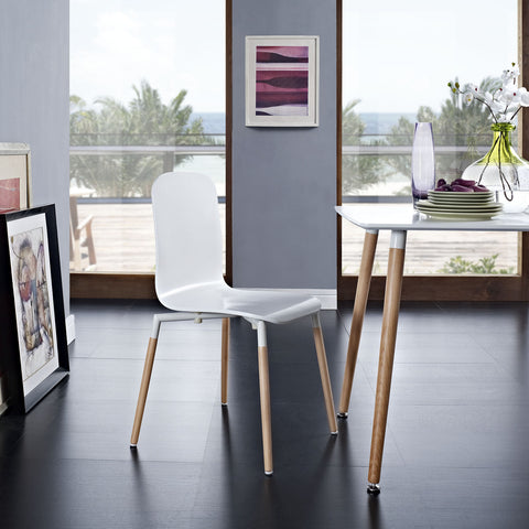 Modway Stack Dining Wood Side Chair