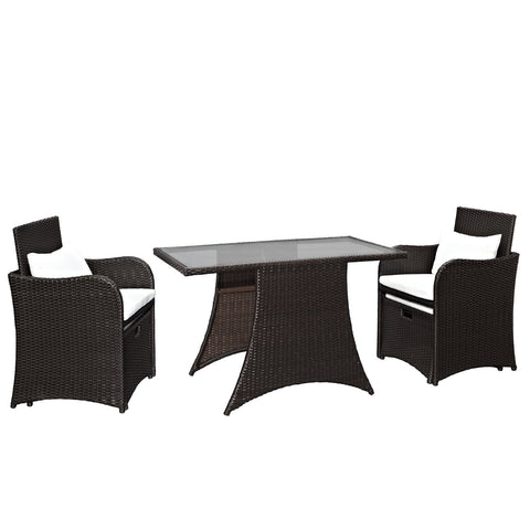 Modway Artesia 5 Piece Outdoor Patio Dining Set