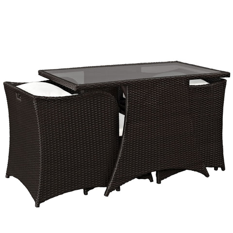 Modway Artesia 5 Piece Outdoor Patio Dining Set