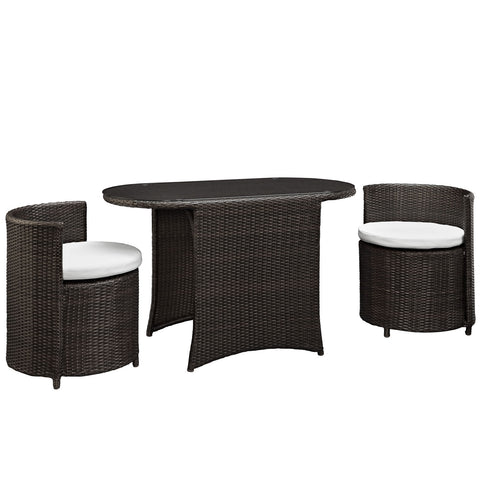 Modway Katonti 3 Piece Outdoor Patio Dining Set