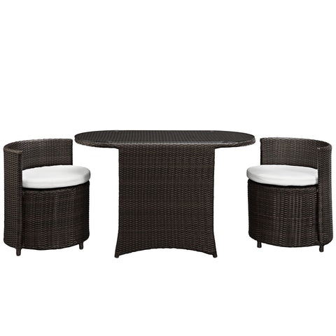 Modway Katonti 3 Piece Outdoor Patio Dining Set