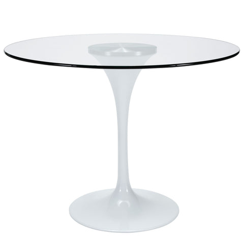 Modway Lippa 40" Glass Top Dining Table