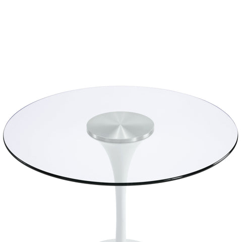 Modway Lippa 40" Glass Top Dining Table
