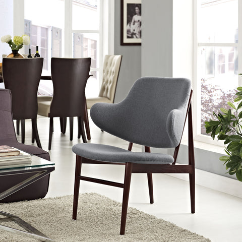Modway Cherish Wood Lounge Chair