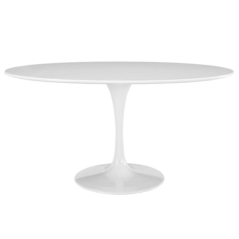 Modway Lippa 60" Oval-Shaped Wood Top Dining Table