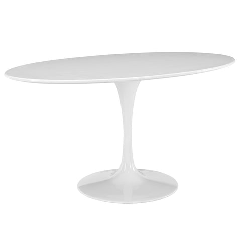 Modway Lippa 60" Oval-Shaped Wood Top Dining Table